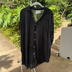 Acacia Black and White Stripe Mombasa - Size P